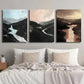 3pcs Tranquil Valley Landscapes with Waterfalls Wall Art Set Canvas Framed 40x60cm - High Quality Print 100% Australian Made Wall Canvas Ready to Hang