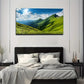 Spring Season Grassy Hills Wall Art Canvas Office Home Room Framed 80x45cm