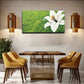 White Lily on Green Grass Wall Art Canvas Office Home Room Framed 120x60cm