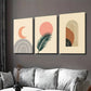 3pcs Framed Abstract Modern Boho Green Wall Art Set Canvas Framed 40x60cm - High Quality Print 100% Australian Made Wall Canvas Ready to Hang