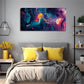 Modern Nordic Vibrant Swirling Wall Art Canvas Office Home Room Framed 120x60cm