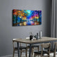 Gorgeous Street Watercolor Wall Art Canvas Office Home Room Framed 120x60cm