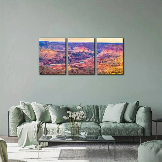 3pcs Grand National Park Wilderness Nature Metal Print Ready to Hang Art