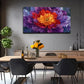 Modern Vintage Large Flower Wall Art Canvas Office Home Room Framed 80x45cm