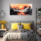 Sunset On The Calm Water Shine Wall Art Canvas Office Home Room Framed 120x60cm