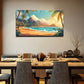 Flying Seagulls Banquets Wall Art Canvas Office Home Room Framed 80x45cm