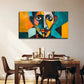 Abstract Design Perfect Wall Art Canvas Office Home Room Framed 80x45cm