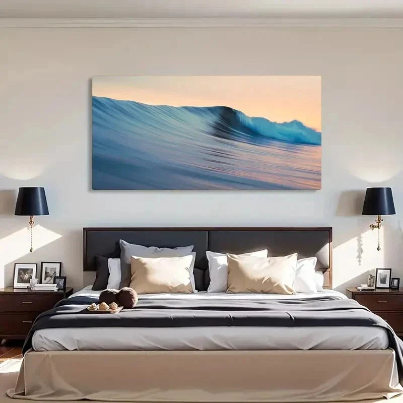 Apple Waves Natural Scenery Wall Art Canvas Office Home Room Framed 120x60cm