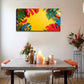 Bright Yellow Base Colorful Air Wall Art Canvas Office Home Room Framed 120x60cm