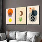 3pcs Boho Style Modern Abstract Yellow Wall Art Set Canvas Framed 40x60cm - High Quality Print 100% Australian Made Wall Canvas Ready to Hang