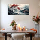 Tree Branch Blooming Big Red Wall Art Canvas Office Home Room Framed 120x60cm