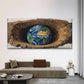 "Adventure Awaits" World Map Wall Art Canvas Office Home Room Framed 120x60cm