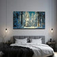 A Snow-Covered Forest Wall Art Canvas Office Home Room Framed 120x60cm
