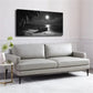 Sea Of Palm Trees On The Beach Wall Art Canvas Office Home Room Framed 120x60cm