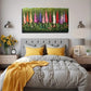 Vibrant Gladiolus Floral Wall Art Canvas Office Home Room Framed 120x60cm