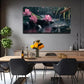 Bamboo Slowly Flowing Stcream Wall Art Canvas Office Home Room Framed 120x60cm