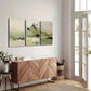 3pcs Green Mountain & Bamboo Forest Wall Art Set Canvas Framed 40x60cm - High Quality Print 100% Australian Made Wall Canvas Ready to Hang