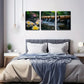 3pcs Quiet Natural Scene Elegant Style Wall Art Set Canvas Framed 40x60cm - High Quality Print 100% Australian Made Wall Canvas Ready to Hang