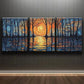 3pcs Abstract Ripple Reflections Shine Nature Wall Art Set Canvas Framed 40x60cm - High Quality Print 100% Australian Made Wall Canvas Ready to Hang