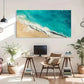 Ocean View Natural Landscape Wall Art Canvas Office Home Room Framed 80x45cm