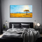 Serene Landscape With Lone Tree Wall Art Canvas Office Home Room Framed 80x45cm
