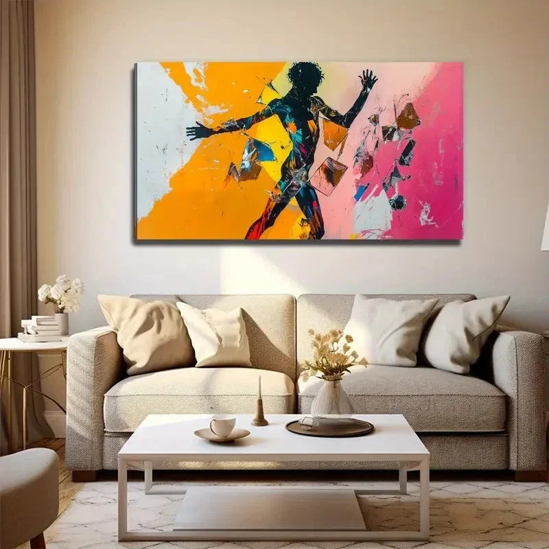 Modern Abstract Beige Colors Wall Art Canvas Office Home Room Framed 120x60cm