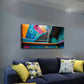 Vibrant Indoor Landscape Color Wall Art Canvas Office Home Room Framed 120x60cm