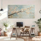 Cherry Blossom Spring Floral Wall Art Canvas Office Home Room Framed 120x60cm
