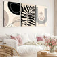 3pcs Modern Abstract Geometric Leaves Black Line Wall Art Set Canvas Framed 40x60cm - High Quality Print 100% Australian Made Wall Canvas Ready to Hang