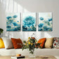 3pcs Lotus Soft Hues and Lush Greenery Perfect Wall Art Set Canvas Framed 40x60cm - High Quality Print 100% Australian Made Wall Canvas Ready to Hang