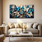 Dancing Butterflies Suitable Wall Art Canvas Office Home Room Framed 120x60cm