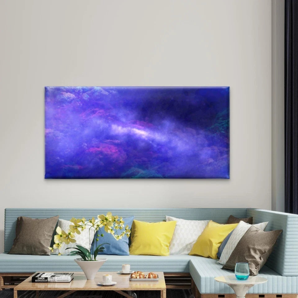 Cosmic Nebula Dreamscape Wall Art Canvas Office Home Room Framed 120x60cm