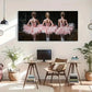 Ballet Dancers Modern Décor Wall Art Canvas Office Home Room Framed 120x60cm