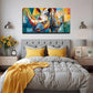 Large Rhinoceros Horn Wall Art Canvas Office Home Room Framed 80x45cm