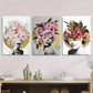 3pcs Modern Black and White Woman Metal Print Ready to Hang Art