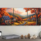 3pcs Autumn Sun House Waterproof Nature Perfect Wall Art Set Canvas Framed 40x60cm - High Quality Print 100% Australian Made Wall Canvas Ready to Hang