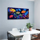 A Variety Of Brightly Colored Wall Art Canvas Office Home Room Framed 120x60cm
