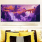 3pcs Ancient Mountain City Colorful Perfect Wall Art Set Canvas Framed 40x60cm - High Quality Print 100% Australian Made Wall Canvas Ready to Hang