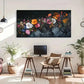 This Vibrant Nature Flowers Wall Art Canvas Office Home Room Framed 120x60cm