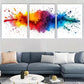 3pcs  Modern Vibrant Color Explosion Wall Art Set Canvas Framed 40x60cm - High Quality Print 100% Australian Made Wall Canvas Ready to Hang