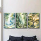 3pcs Serene Forest Path And River Scene Wall Art Set Canvas Framed 40x60cm - High Quality Print 100% Australian Made Wall Canvas Ready to Hang