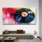 Vinyl Record Music-Themed Ink Wall Art Canvas Office Home Room Framed 120x60cm