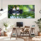 Tranquil Water & Stone Candles Wall Art Canvas Office Home Room Framed 120x60cm