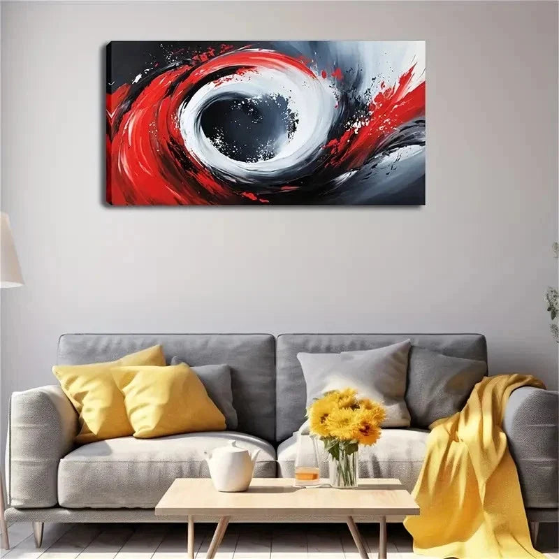 Dynamic Vortex Pattern Abstract Wall Art Canvas Office Home Room Framed 120x60cm