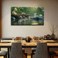 Serene Candlelit Zen Garden Wall Art Canvas Office Home Room Framed 120x60cm