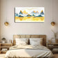 Golden Lake Landscape Modern Wall Art Canvas Office Home Room Framed 120x60cm