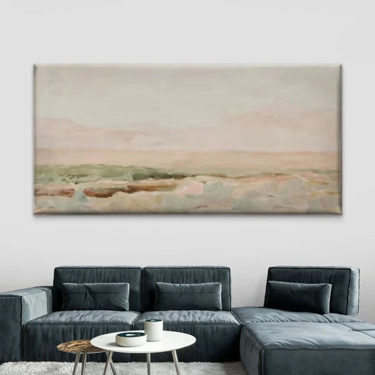 Desert Landscape Painting Wall Art Canvas Office Home Room Framed 80x45cm