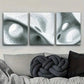 3pcs Organic shaped holes Art Painting Metal Print Ready to Hang Art