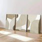 3pcs Mid Century Earth Tone Abstract Geometric Wall Art Set Canvas Framed 40x60cm - High Quality Print 100% Australian Made Wall Canvas Ready to Hang