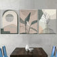 3pcs Modern Aesthetic Bohemian Plant Leaf Wall Art Set Canvas Framed 40x60cm - High Quality Print 100% Australian Made Wall Canvas Ready to Hang